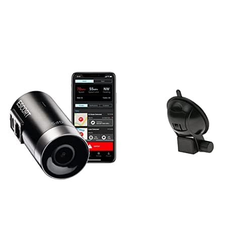 Escort M2 Radar-Mounted Smart Dash Cam , GPS, 16GB Micro SD Card & EZ Mag Mount - StickyCup Silicon Suction Cup (Black) for Escort Models IX, IXC, Max 360c, Redline EX, Max 3, and Max 360