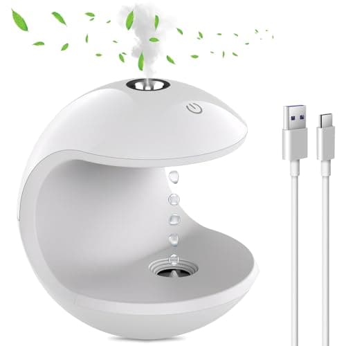 Humidifiers for Large Room,3-IN-1 Anti Gravity Humidifier 400ml Mist Humidifier Desktop silent Humidifier with 7 Color Night Light for Bedroom,Home,Office
