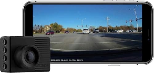 Garmin Dash Cam 56, Wide 140-Degree Field of View in 1440P HD, 2" LCD Screen and Voice Control, Very Compact with Automatic Incident Detection and Recording