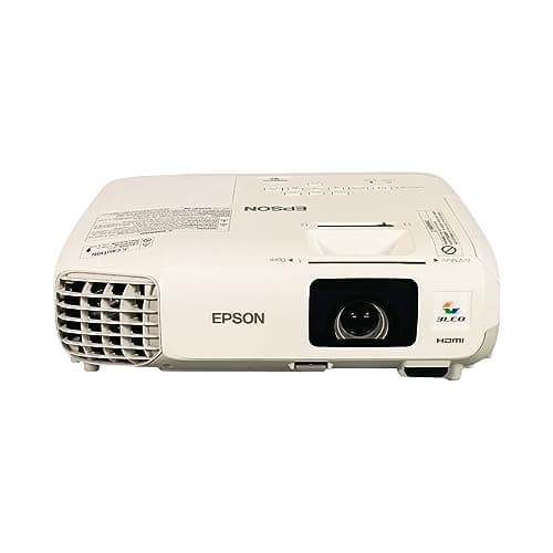 Epson PowerLite 97 3LCD Projector 2700 ANSI HD 1080i HDMI, Bundle: Remote Control, Power Cable, HDMI Cable (Renewed)