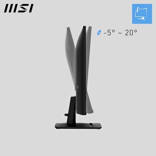 msi PRO MP271A E2 27-inch IPS 1920 x 1080 (FHD) Gaming Office Monitor, 120Hz, Free-Sync, HDMI, DisplayPort, VGA Port, VESA Mountable, Tilt, Speaker, 4-Side Slim Bezel 1ms, Black 4