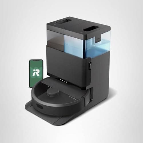 iRobot Roomba Plus 405 (G181) 2in1 Vacuum & Mop Robot with AutoWash Dock - Dual Spinning, Smart & Fast Mapping, Ideal for Pet Hair, Self-Empties 75 Days, Intense Suction, Pad Washing & Drying 12