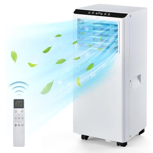 8,000 BTU Portable Air Conditioners Cools Up to 350 Sq.Ft, 3-In-1 Portable AC Unit With Dehumidifier, Fan, Cooling Mode & Window Kit, Room Air Conditioner Portable for Bedroom, Living Room, Office
