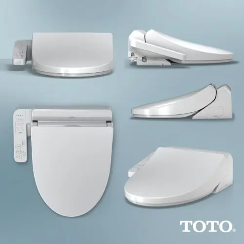 TOTO® WASHLET® A2 Electronic Bidet Toilet Seat with Heated Seat and SoftClose® Lid, Elongated, Cotton White - SW3004#01 4