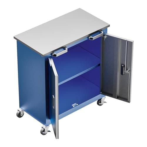 LARBANKE Combination Tool Cabinet,3 Different Types of Tool Cabinets with Connecting Buckle:5-Drawer/7-Drawer/Double-Door Tool Cabinet,Individually Usable,Large Rolling Tool Chest with Wheels 5