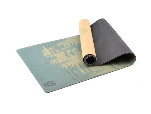 Satori Concept Cork Yoga Mat with Natural Rubber Base, Extra Size, Thickness and Support, Excellent Cushion & Grip, Non-Slip, Non-Toxic, Sweat-Resistant, Sustainable, Eco-friendly Excercise Mat (CYM_Mountain) 3