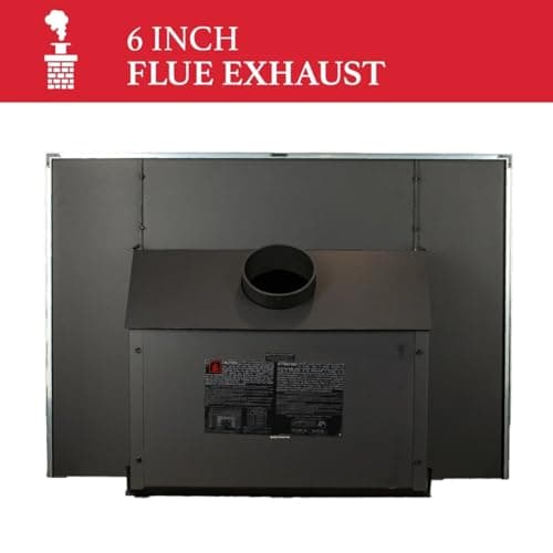 Ashley Hearth AW1820E 1,200 Sq. Ft. Wood Stove Insert , Black 8