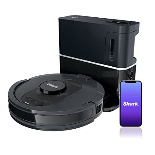 Shark R-AV2501S HEPA Self-Empty Base, Bagless, 30-Day Capacity LIDAR Navigation Perfect for Pet Hair AI Robot Vacuum, Black - Certified Refurbished