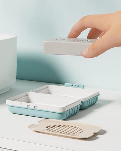 Doter Travel Soap Holder with Lid - Draining Soap Box for Shower -Compact Travel Soap Case Leak-Proof Design for Camping, Hiking, Gym & Outdoor Use | Keeps Soap Dry & Hygienic 7