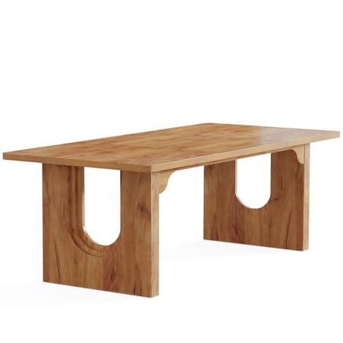 Tribesigns Modern Executive Desk, 70.9" Large Office Computer Desk, Conference Table Meeting Room Table, Simple Workstation Business Furniture for Home Office, Brown 9