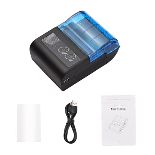 Sunydog Thermal Printer, Mini Thermal Receipt Printers, Portable USB Receipt Bill Ticket Printer with 58mm Print Paper Roll, Fit for Android for Win, Receipt Printer for Retail Sale Stores Restaurant 9