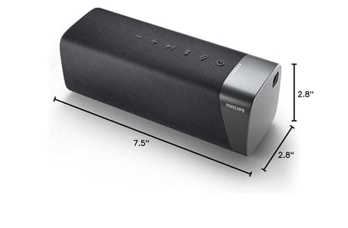 Philips S5505 Wireless Bluetooth Speaker with Large Bold Sound, Up to 12 Hours Playtime, IPX7 Waterproof, Medium, TAS5505 12