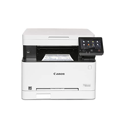 Canon imageCLASS MF653Cdw - Wireless Duplex Color Laser Printer, Multifunction with Copier, Scanner, Mobile Ready, 3 Year Limited Warranty, 22 PPM, White