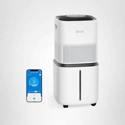 LEVOIT Superior 6000S Smart Evaporative Humidifiers for Home Whole House up to 3000ft², 6 Gal, Last 72-Hour, Premium Filter, Dry Mode, Wheels & Water Fill Hose & Foldable Storage - Quiet Sleep Mode 7