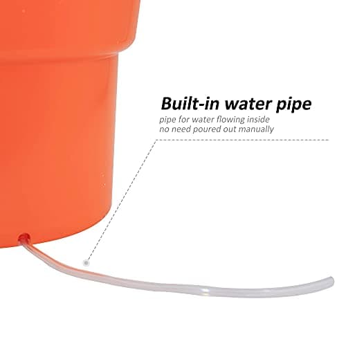 CMI 2.5 Gal/10 Qt Large Commercial Salad Spinner Jumbo Manual Lettuce Dryer-Dries up to 4 Heads of Lettuce, Orange (SP-9.5) 8