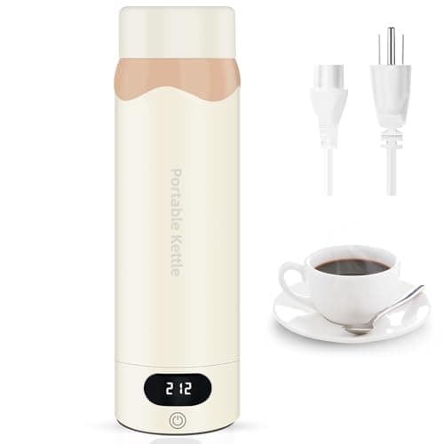 Travel Electric Kettle Portable Mini Kettle, 316 Stainless Steel 16.91Oz/500mL, Smart Small Hot Water Boiler with 4 Temperature,Fast Boiling water with Auto Shut-Off and Boil Dry Protection