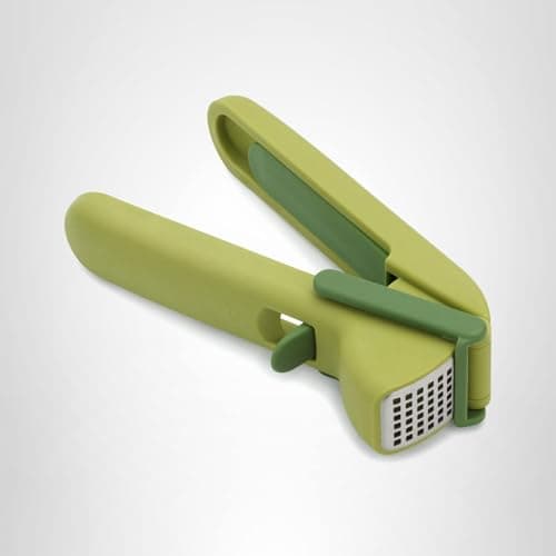 Joseph Joseph CleanForce Garlic Press - Garlic Mincer with Trigger-Operated Wiper Blade & Handy Cleaning Tool, Green 7