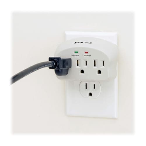 Eaton Tripp Lite SK3-0 Multi-Plug Wall Outlet Extender Surge Protector, 3 Outlets, 660 Joule Rating, Diagnostic LEDs, Portable Travel Wall Plug, Lifetime Manufacturer's Warranty & $5,000 Insurance 4