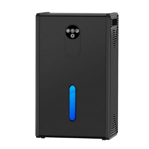 Dehumidifier, 72 OZ Water Tank Dehumidifiers for Home, 1076 sq. ft. Dehumidifier for Basement Bathroom Bedroom with Auto Shut Off, 7 Colors LED Light, Quiet Dehumidifiers with Sleep Mode