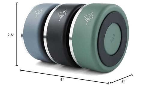 MADE TO ROAM Premium Everest Bowl - Stainless Steel Double-Walled Vacuum-Insulated Dog Bowl with Non-Slip Grip (New York Afterlight, 32oz) 6