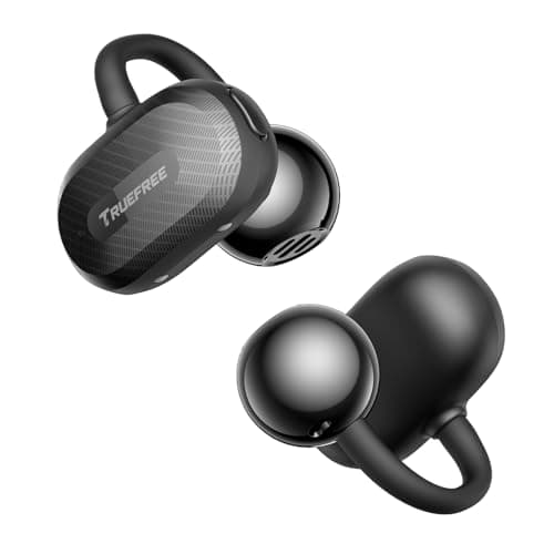 truefree C10 Open-Ear Earbuds, Clip-On Wireless Headphones, Bluetooth 5.4, 12mm Driver with Spatial Sound, 28H Playtime, IPX5 Water-Resistant, AI-ENC Clear Calls, Dual Connection, App Customizable