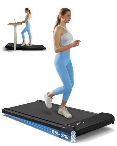 Walking Pad Treadmill with Incline,Under Desk Treadmill with Incline 2 in 1 for Walking and Jogging,2.5HP Compact Incline Walking Pad for Home Office with Remote Control 9