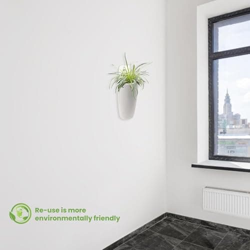 4 Pieces White Ceramic Radiator Hanging Humidifier Set，Controls Dry Air Moisture Humidity with Free Hanging S Hooks，Eco Friendly No Electricity Required, Easy to Clean (Ceramic White) 8