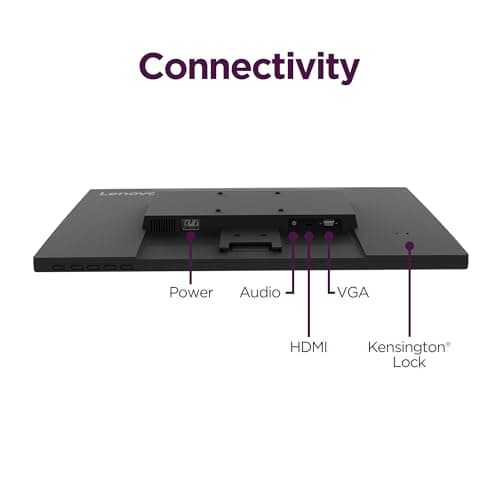 Lenovo D27-40 - All-in-One Monitor - 27" FHD Display - 75Hz Refresh Rate - Natural Low Blue Light - AMD FreeSync™ - 0.4ms MPRT - Raven Black - Tilt Stand 7