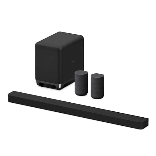 Sony BRAVIA Theater Bar 9 Sound Bar, SA-SW5 Wireless Subwoofer, and SA-RS5 Wireless Rear Speakers with Built-in Battery