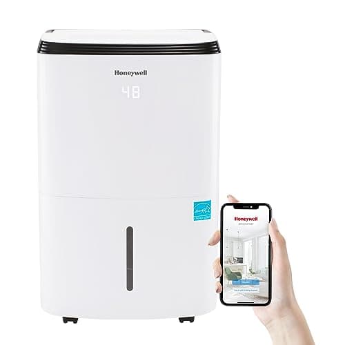 Honeywell 4000 Sq. Ft. Energy Star Smart Dehumidifier for Home Basements & Large Rooms, with WiFi, Alexa Voice Control and Anti-Spill Design - 50 Pint (Previously 70 Pint)