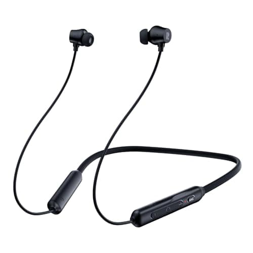 Active Noise Cancelling Headphones, Wireless In Ear Neckband Bluetooth Headphones with 3 AI Mics ENC, 60Hrs Playtime, V5.3 Magnetic Earbuds, Multipoint Connection Earphones for Work/Travel/Home/Office