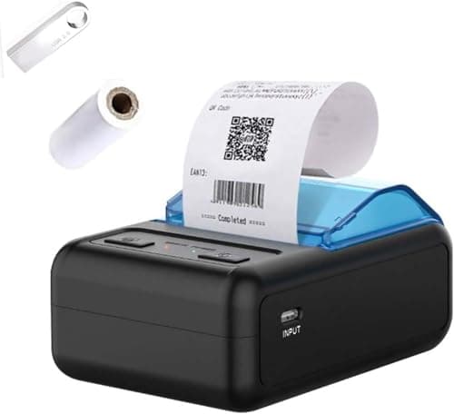 NOT for iphone/ipod/tablet/ipad/MAC,Bluetooth Receipt Printer, 58mm Mini Wireless POS Thermal Printer for Restaurant sales retail,portable pocket bill ticket receipt printer,only fit android/Windows