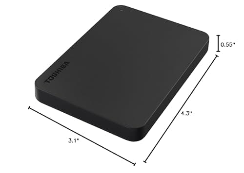 Toshiba Canvio Basics 2TB Portable External Hard Drive USB 3.0, Black - HDTB420XK3AA 6