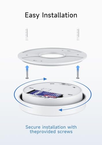 Smoke Detector, 9V Battery Operated, Smoke Alarm with LED Indicator, Silence Button, Battery Powered, White, 3 Pack 6