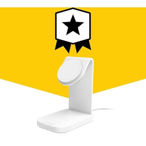 OtterBox Wireless Charging Stand for MagSafe (MFi Approved -15W) - Includes 20W Wall Charger & 2M (6.6FT) USB-C to USB-C Cable - Brilliant Opera (White) (Brilliant Opera (White)) 6