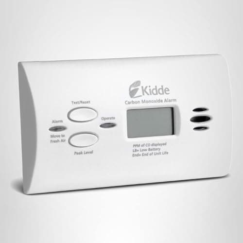 Kidde Carbon Monoxide Detector, AA Battery Powered CO Alarm with LEDs, Test-Reset Button, Low Battery Indicator, Portable 12