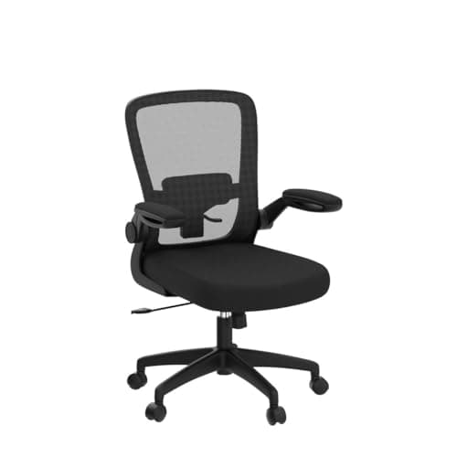 FelixKing Office Chair, Ergonomic Desk Chair Breathable Mesh Chairs Adjustable High Back Lumbar Support Flip-up Armrests, Executive Rolling Swivel Comfy Computer Chairs Home Office Black 5