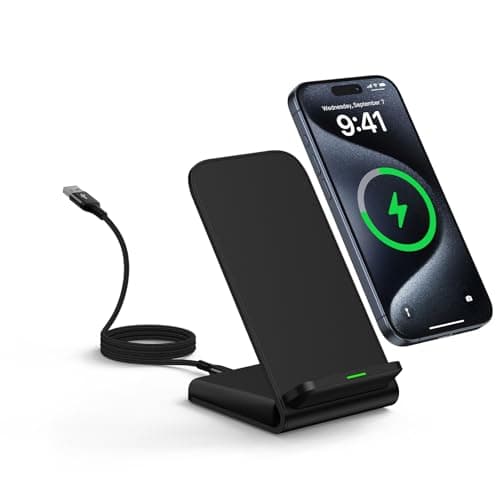 Google Pixel 9 Wireless Charger Stand Fast Charging for Pixel 10 Pro XL 10A 9A 9 Pro XL Fold 9 8A 7A 8 7 6 Pro,15W Phone Wireless Charger Station for Samsung Galaxy S25 S24 S23 S22 S21 S20 Ultra FE