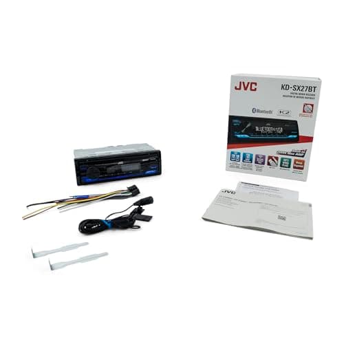 JVC KD-SX27BT Car Stereo with Bluetooth, 100W Digital Media Receiver, 1.5A USB to Charge Devices, Single DIN Head Unit, AM/FM, Aux-in, JVC Remote App 8