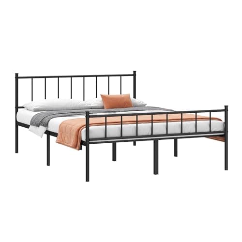 DIIYIV Queen Bed Frame-Classic Metal Platform Bed Frame,Mattress Foundation with Steel Slat Support,Under Foundation Storage,No Box Spring Needed, Easy Assembly, Queen Size 9