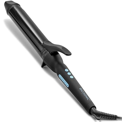 Bio Ionic Long Barrel Styler, 1.5" Curling Iron with Moisture Heat Technology & NanoIonic MX, Verstatile Curling Wand with Longer Barrel for Voluminous "Lived-In" Curls
