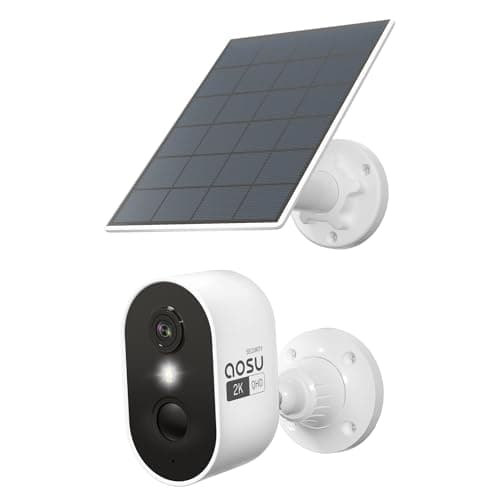 aosu 2K Solar Camera Outdoor Wireless, Cameras for Home Security, WiFi Camera for Home Surveillance with Spotlight Color Night Vision, PIR/AI Motion Detection, 2-Way Talk, IP66 Waterproof