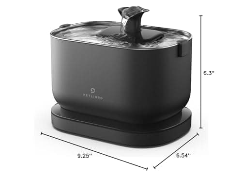 PETLIBRO Cat Water Fountain, Cordless Pet Water Fountain Battery Operated, 2.5L/84oz Dockstream Water Fountains for Cats Indoor, Cat Fountain with Stainless Steel Tray, Easy to Clean BPA-Free 10