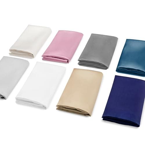 EXQ Home Silky Satin Pillowcase for Hair and Skin,Pink Soft Cooling Pillow Cases Standard Size Set of 2 Satin Pillow Case with Envelope Closure, Gifts for Women Men 9