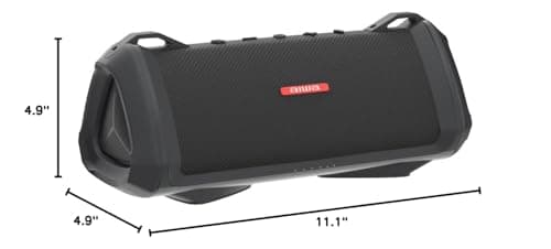 AIWA Exos-3 Waterproof Bluetooth Speaker, 60W Peak Power, 20-Hour Playtime, Stereo Sound, USB-C Charging, IPX7 Waterproof, Wireless Pairing, Perfect for Outdoor Adventures 10