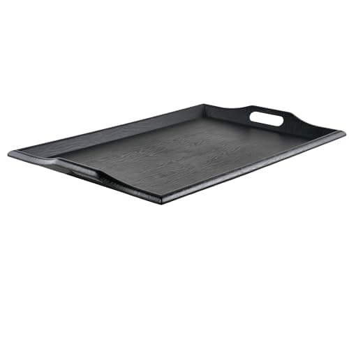 GET RST-2517-1-BK Coffee Table / Ottoman Tray with Handles, 25" x 16", Plastic, Black
