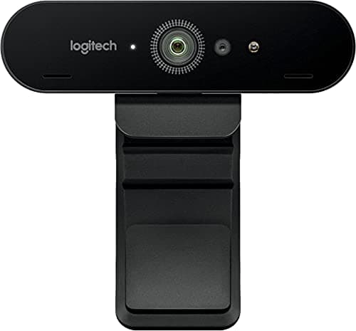 Logitech 4K Pro Webcam, 4K Resolution at 30 fps, Auto Focus, Wide 90° Diagonal Field of View, 5X Digital Zoom, RightLight 3 with HDR (Renewed)
