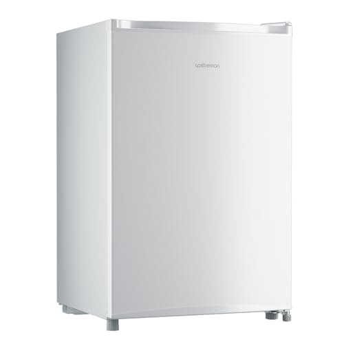 Upstreman 3.0 Cu.ft Small Mini Freezer Upright Freezer with Reversible Door, Fast Cooling, 5 Adjustable Thermostat, Stand Up Freezers with Ice Trays Defrosting Tools for Home, Dorm (White) 2