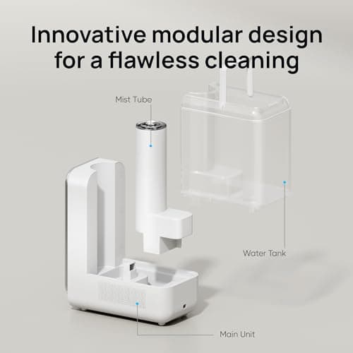 DREO Humidifiers for Bedroom, Top-filled Smart Quiet Cool Mist Humidifier for Large Room Home, Oil Diffuser & Nightlight, 50Hours Runtime for Indoor Plants, with Alexa/Google, White 7