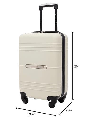 Travelers Club 22" Richmond Spinner Carry-On Luggage, Bone 11